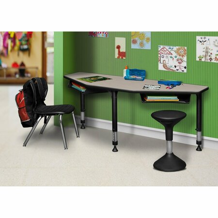 REGENCY Classroom Desk, 24 D, 60 W, 23-34 H, Maple, Wood|Metal IP2SD2BX6024PL